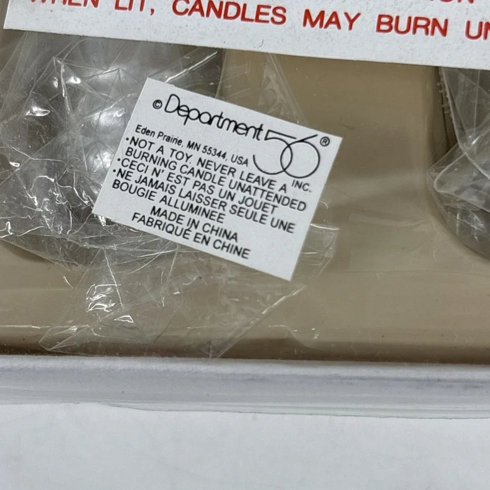 Dept‎ 56 Tapered Candles Vintage Silver 12